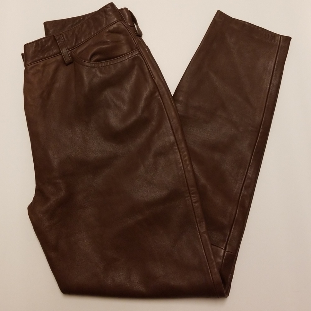 VINTAGE BERGDORF GOODMAN LEATHER PANTS